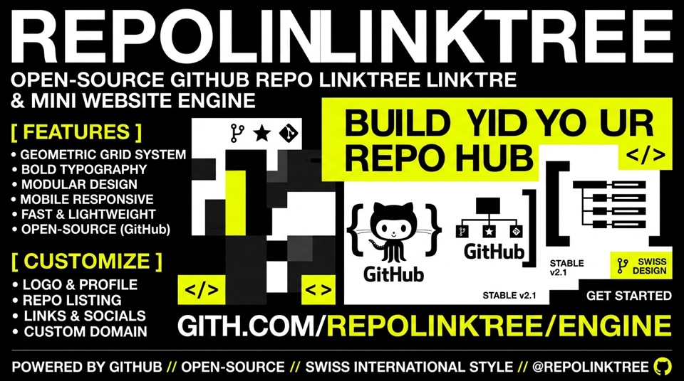 GitHub Repo Linktree Engine Cover Artwork